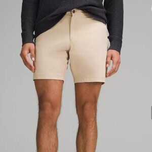 NWT Men’s Lululemon Khaki Commission Classic Fit Short 7” Warpstream – 34